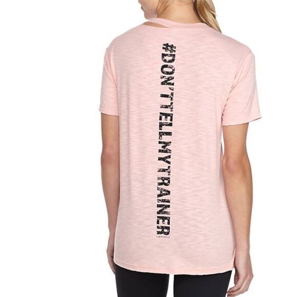 Jessica Simpson Don't Tell My Trainer Graphic Tee - Picture 1 of 2